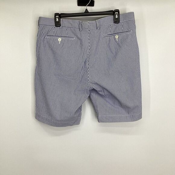Mens Ralph Lauren Seersucker Blue/white Suffield Fit shorts 381 Bleeker - Picture 2 of 11